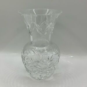 Waterford Crystal Vintage Flower Pattern Signed Vase 6"
